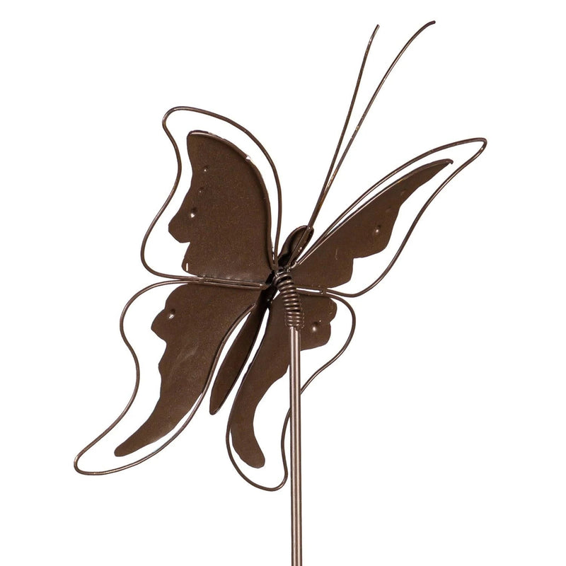 Metal Garden Stake, Decoupage Butterfly 41"H - The Flag Lady