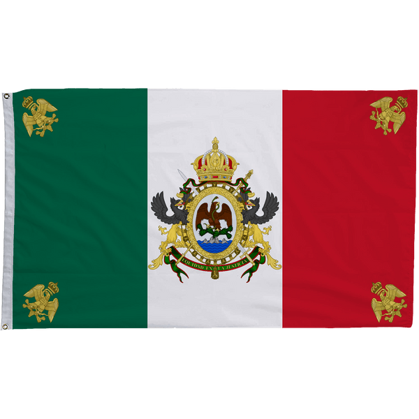 Mexican Empire Crown Flag (1864 - 1867) - The Flag Lady