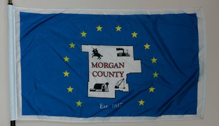 Morgan County Ohio Flag - 3x5 Feet - The Flag Lady