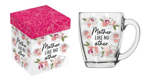 Mother Like No Other 17oz Glass Cup w/ Gift Box - The Flag Lady