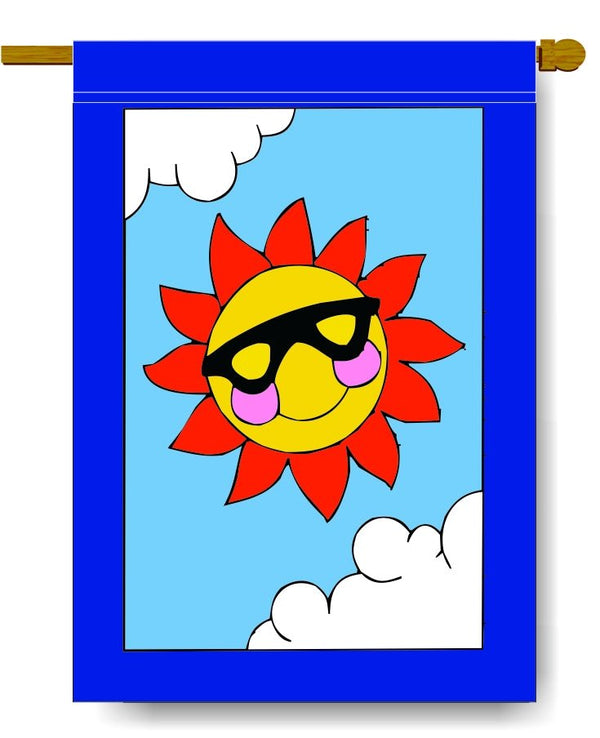 Mr. Sunshine Banner Flag 28 x 40 inch - The Flag Lady