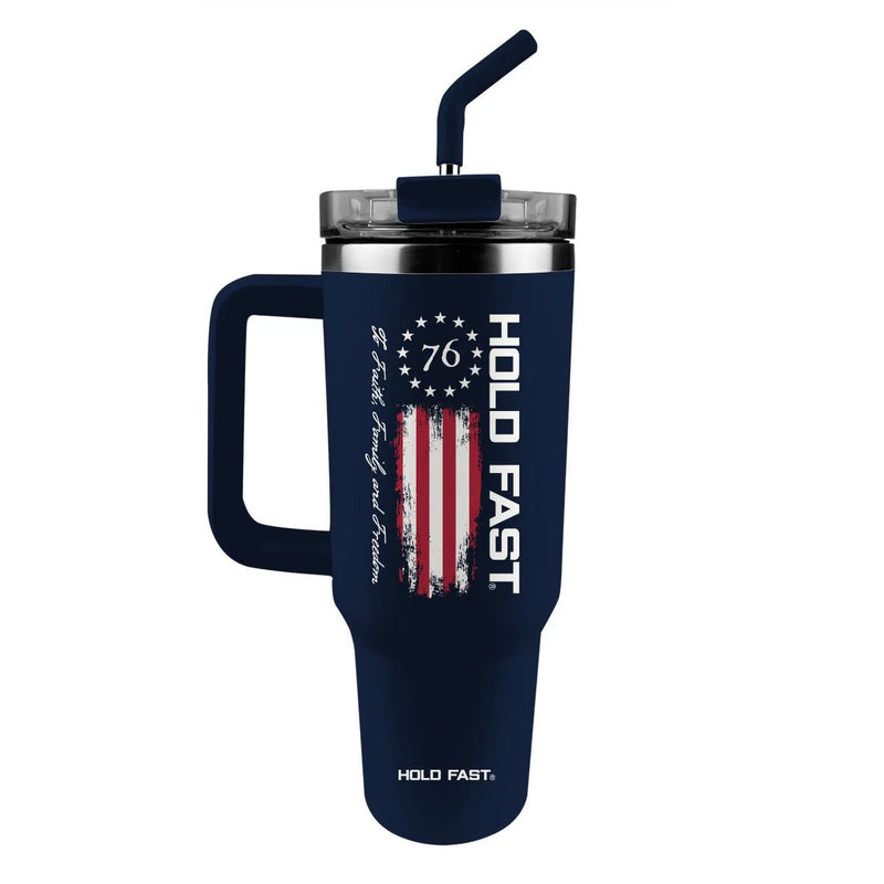 Mug w/ Straw - Hold Fast 1776 - The Flag Lady