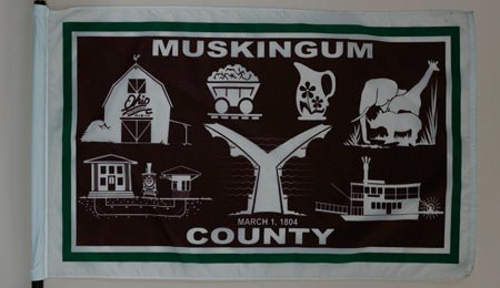 Muskingum County Ohio Flag - 3x5 Feet - The Flag Lady