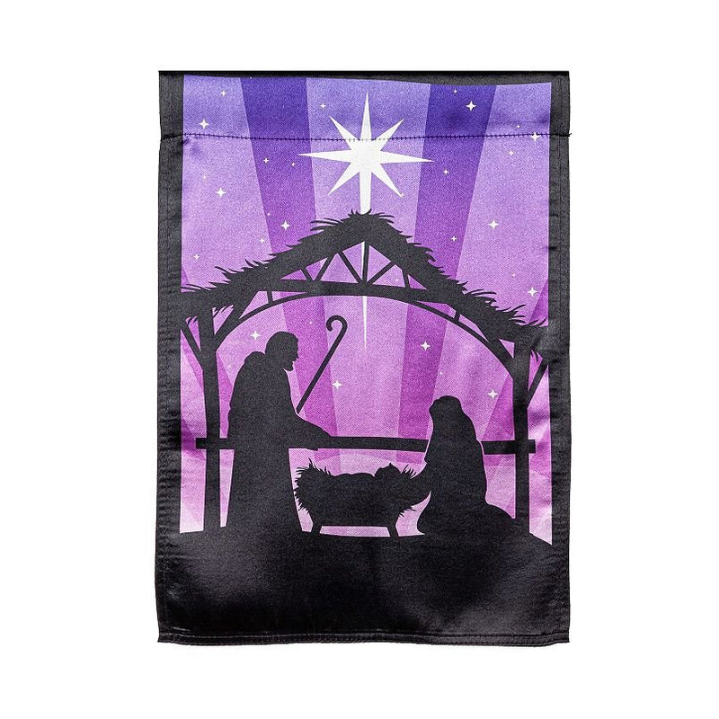 Nativity Basic Applique House Flag - The Flag Lady