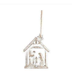 Nativity Ornament MDF - The Flag Lady