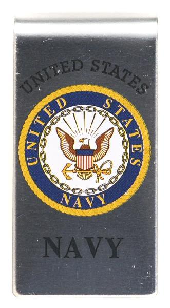 Navy Money Clip - The Flag Lady