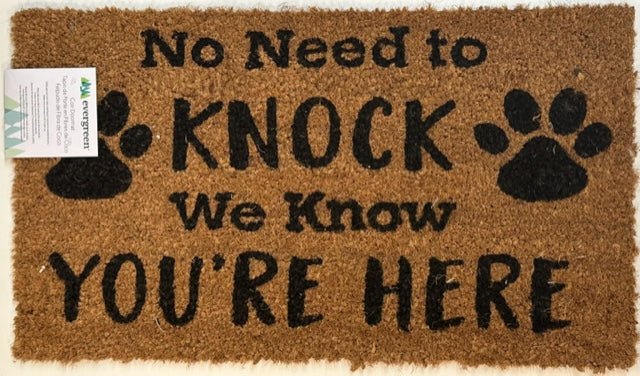 "No Need to Knock" Doormat - The Flag Lady