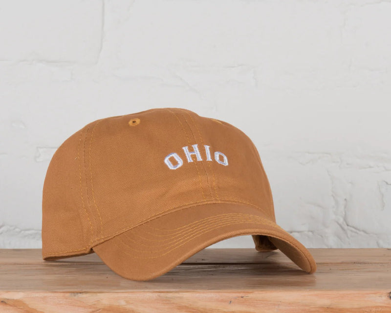 Ohio Dad Hat Wheat/White - The Flag Lady