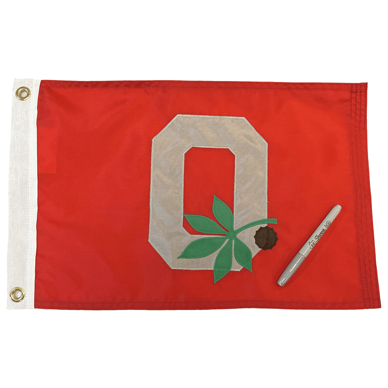 Ohio State Buckeye Gameday Autograph Flag - The Flag Lady