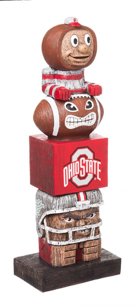 Ohio State Buckeye Tiki Totem - The Flag Lady