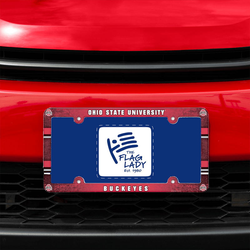 Ohio State Buckeyes Full Color License Plate Frame - The Flag Lady