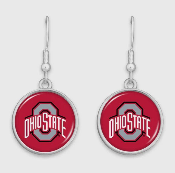 Ohio State Buckeyes Leah Earrings - The Flag Lady