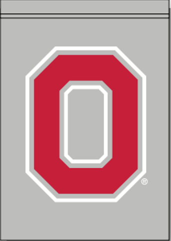 Ohio State Outlined Block O Banners - The Flag Lady