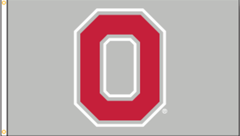 Ohio State Outlined Block O Flags - The Flag Lady