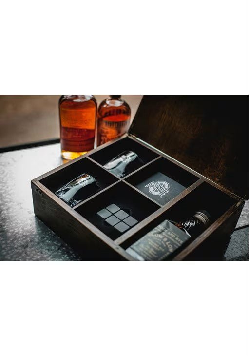 Ohio State Whiskey Box Gift Set - The Flag Lady