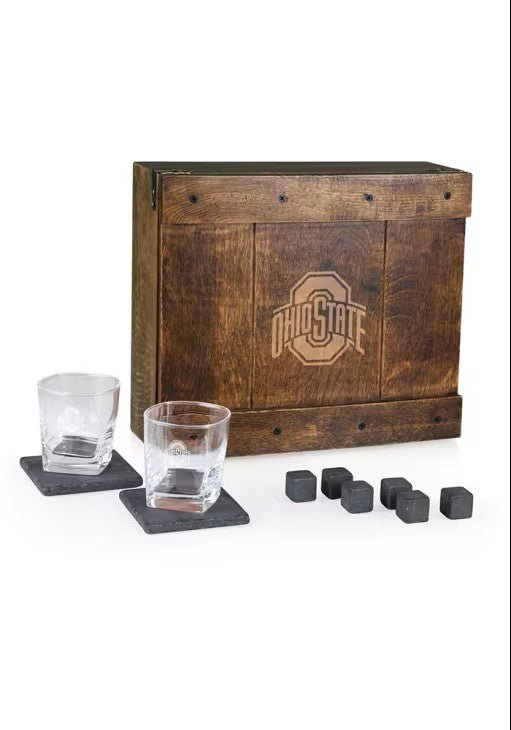 Ohio State Whiskey Box Gift Set - The Flag Lady