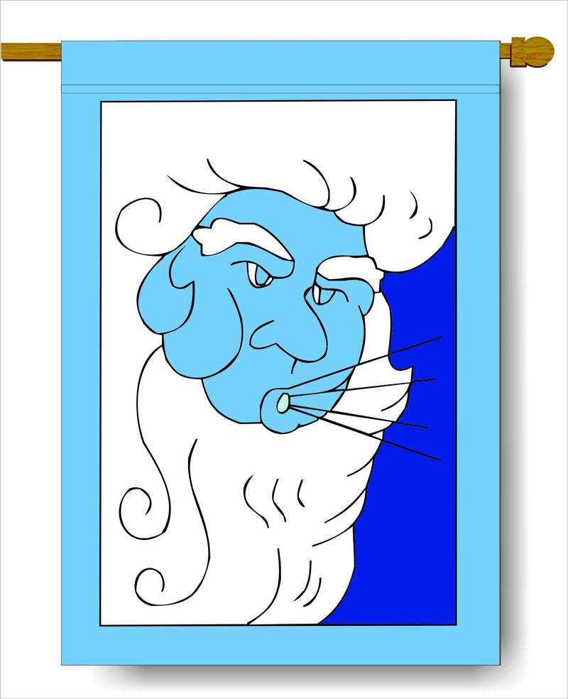 Old Man Winter Banner Flag 28 x 40 inch Winter - The Flag Lady