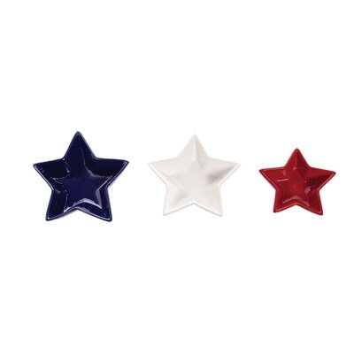 Patriotic Star Dish, S/3 - The Flag Lady