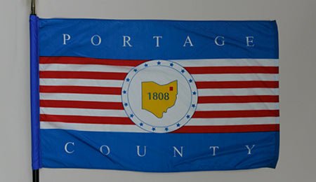 Portage County Ohio Flag - 3x5 Feet - The Flag Lady