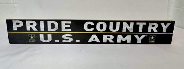 Pride Country US Army Wooden Plaque - The Flag Lady