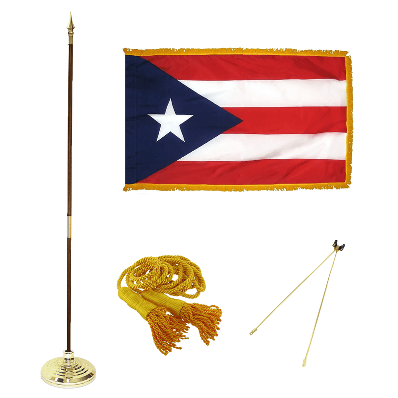 Puerto Rico Indoor Mounted Sets - The Flag Lady