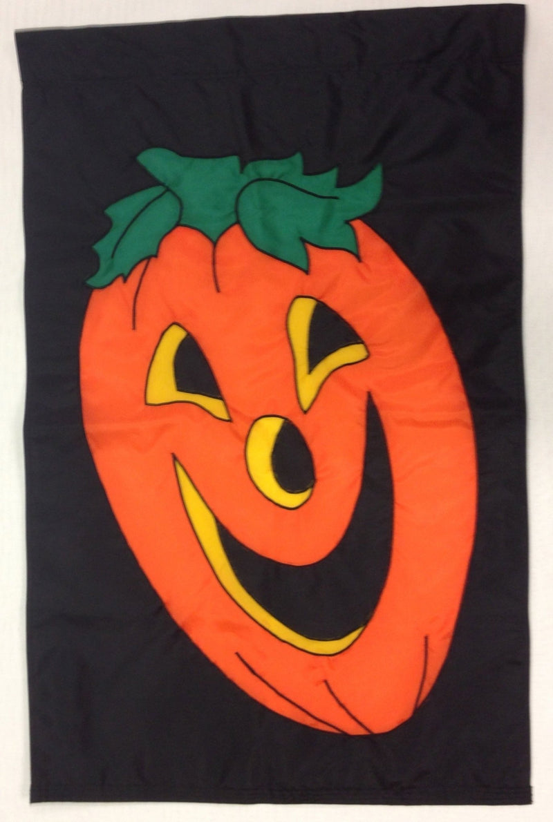 Pumpkin Face Banner Flag 28 x 40 inch Halloween - The Flag Lady