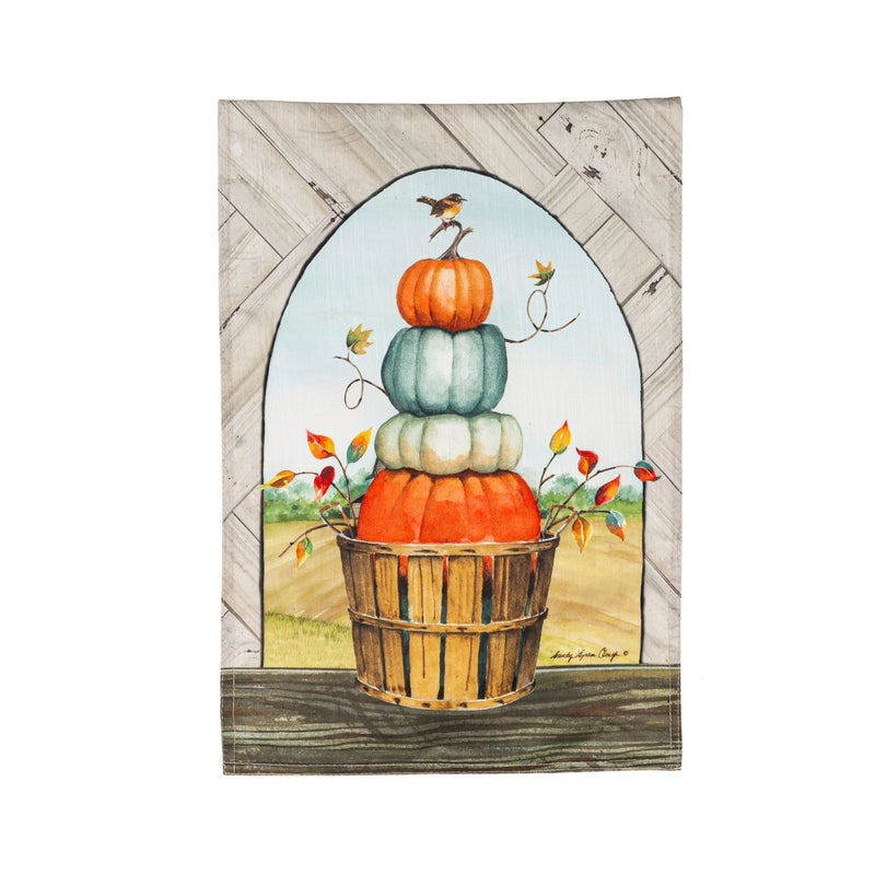 Pumpkin Topiary Autumn Garden Flag - The Flag Lady