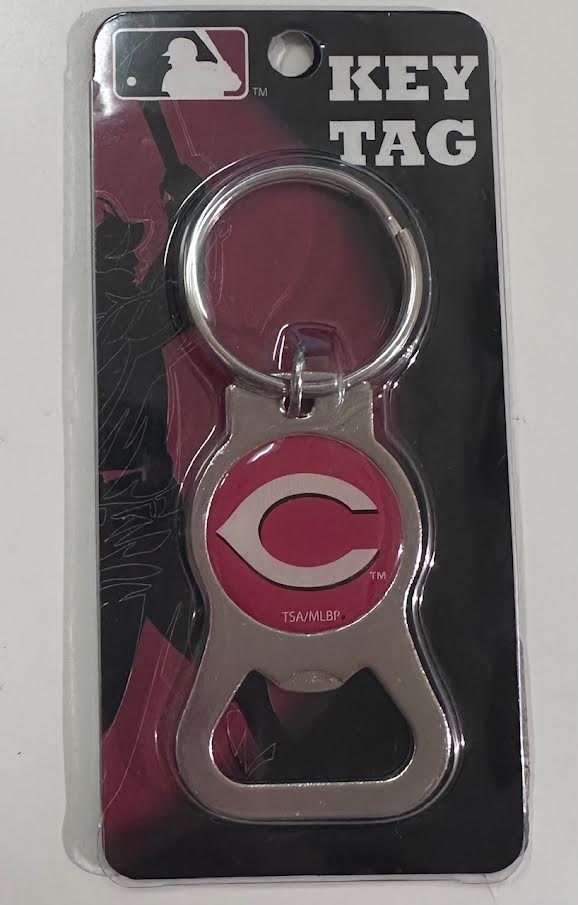 Reds Bottle Opener Keychain - The Flag Lady