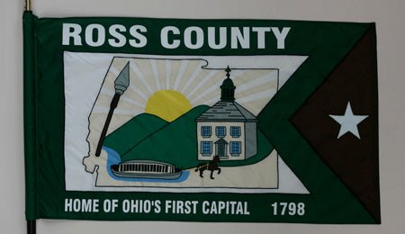 Ross County Ohio Flag - 3x5 Feet - The Flag Lady