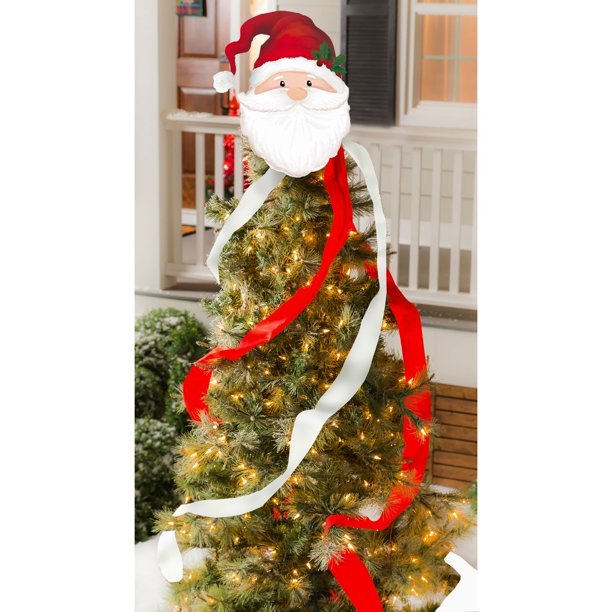 Santa Claus Tree Topper - The Flag Lady