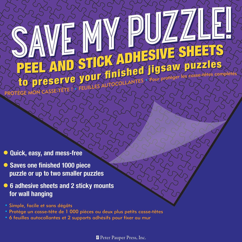 Save My Puzzle! Peel and Stick Adhesive Sheets - The Flag Lady