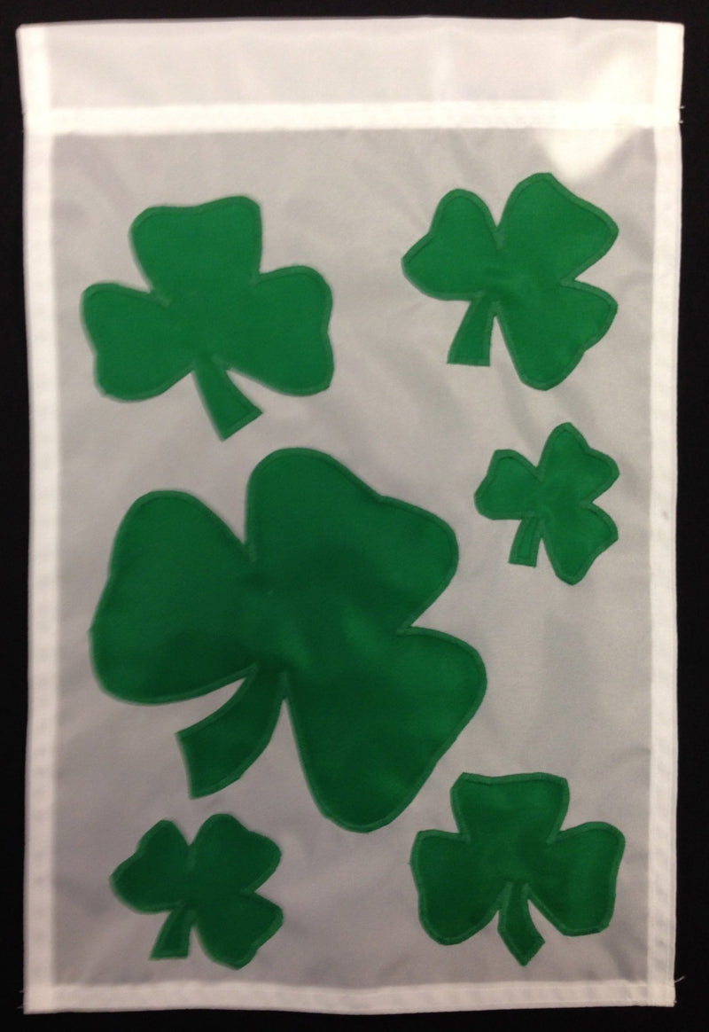 Shamrock Cluster Garden Flag Garden Flag 12 x 17 inches St. Patrick's Day - The Flag Lady