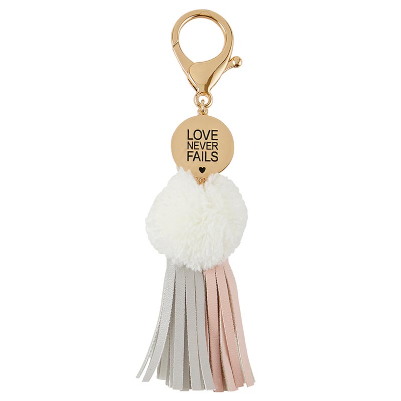 Simply Faith Keychain - Love Never Fails - The Flag Lady