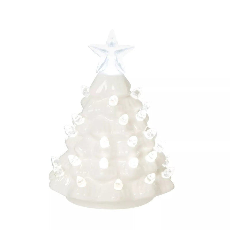 Small White Tree LED Figurine - The Flag Lady