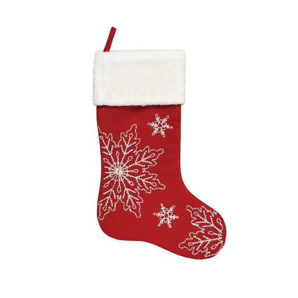 Snowy Holiday Stocking - The Flag Lady