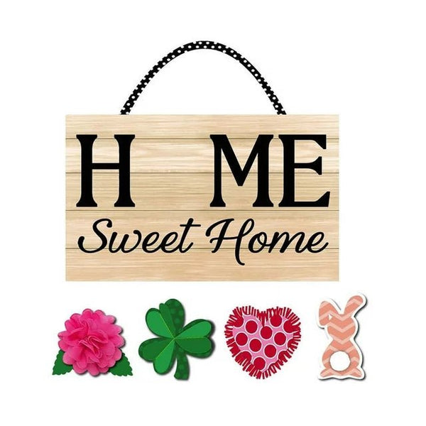 Spring Interchangeable Home Sweet Home Door Décor - The Flag Lady