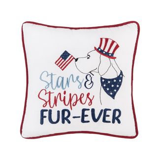 Stars and Stripes Dog Decorative Pillow - The Flag Lady