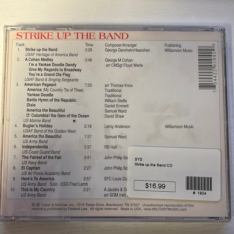 Strike Up The Band Patriotic Music CD - The Flag Lady