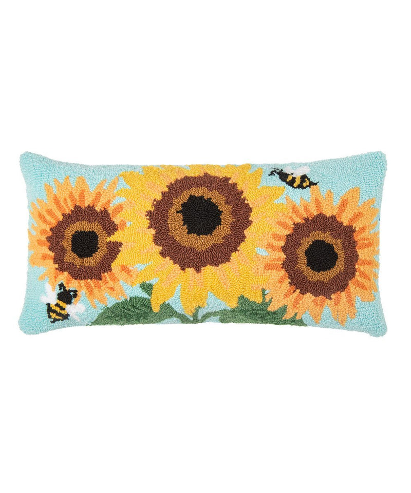 Sunflower Hooked Pillow - The Flag Lady