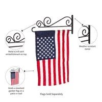 Swirl Wall Mounted Garden Flag Metal Hanger - The Flag Lady