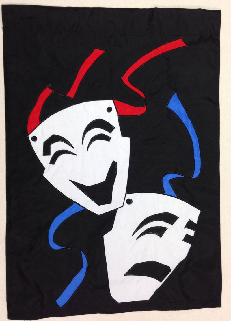 Theater Comedy & Tragedy Banner Flag 28 x 40 inch Special Occasions - The Flag Lady