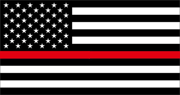 Thin Red Line US Decal - The Flag Lady