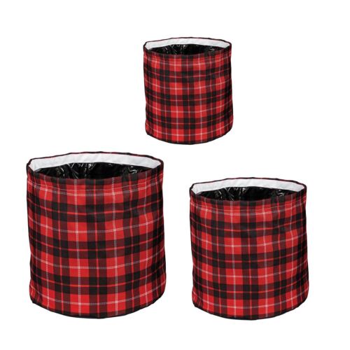 Timeless Tartan Round Planter 3P - The Flag Lady