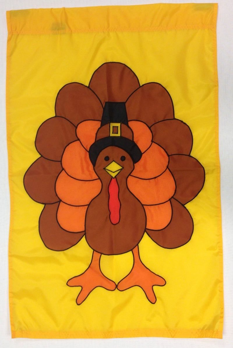 Turkey Banner Flag 28 x 40 inch Thanksgiving - The Flag Lady