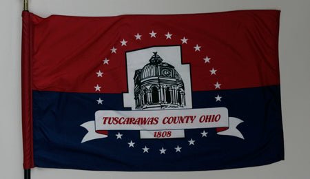 Tuscarawas County Ohio Flag - 3x5 Feet - The Flag Lady