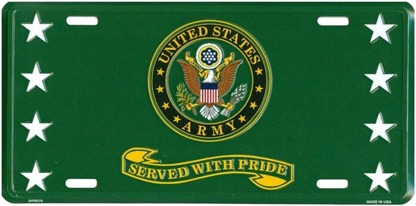 US Army Metal License Plate Frame - The Flag Lady