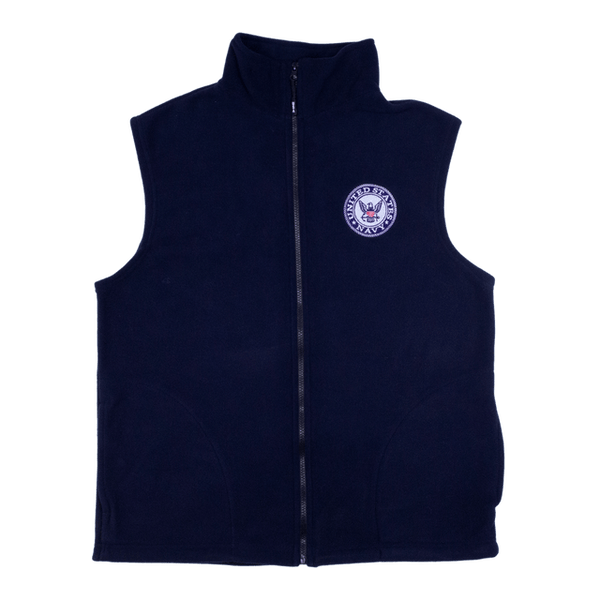 US Navy Fleece Vest - The Flag Lady