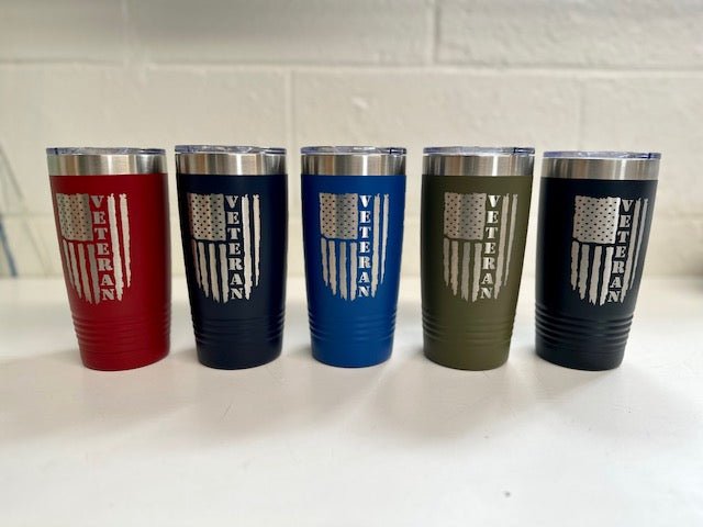 Veteran Tumbler - 20 oz - The Flag Lady