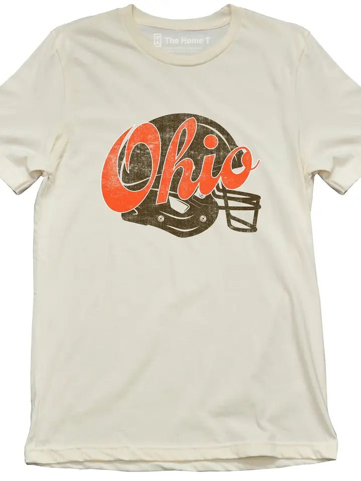 Vintage Football Ohio (Brown & Orange) - The Flag Lady