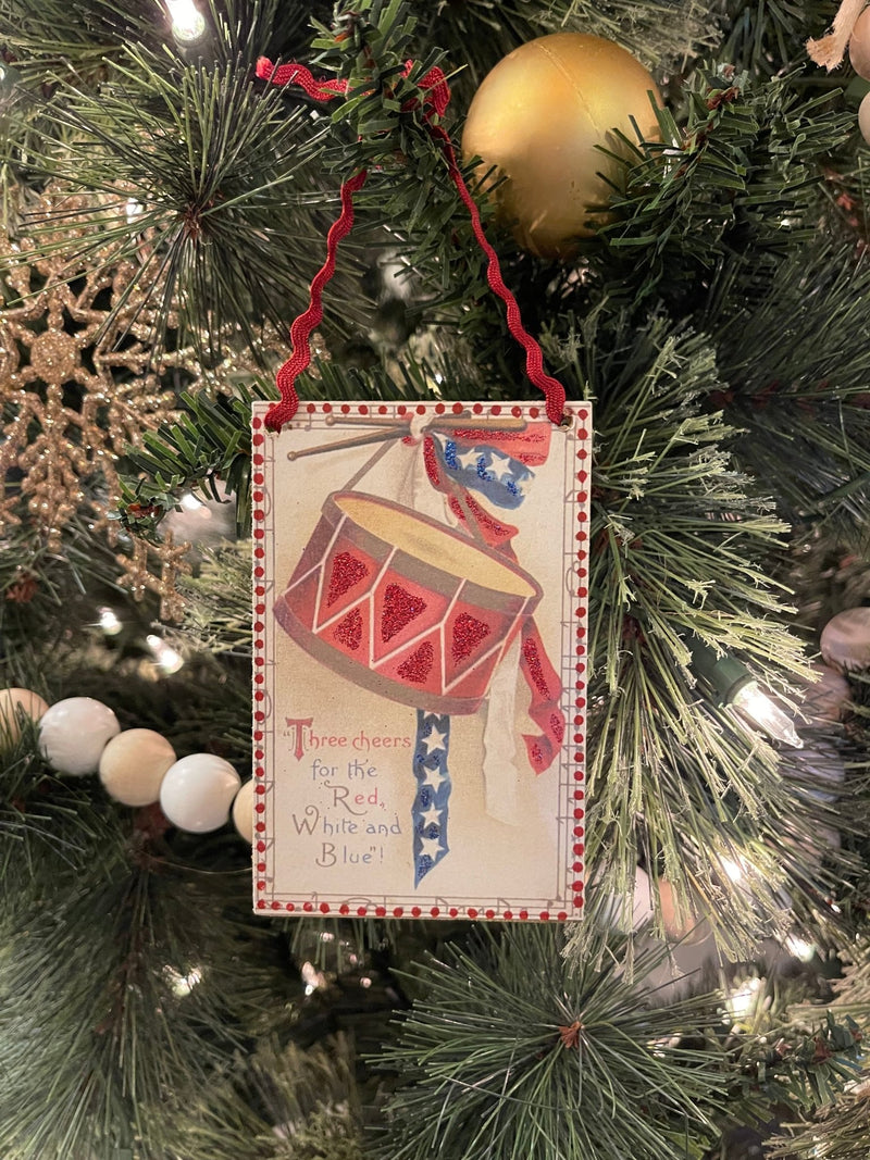 Vintage Patriotic Ornaments - The Flag Lady